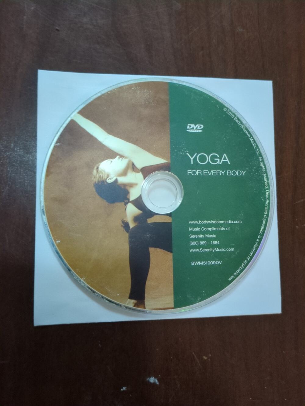 Yoga For Every Body DVD disc only